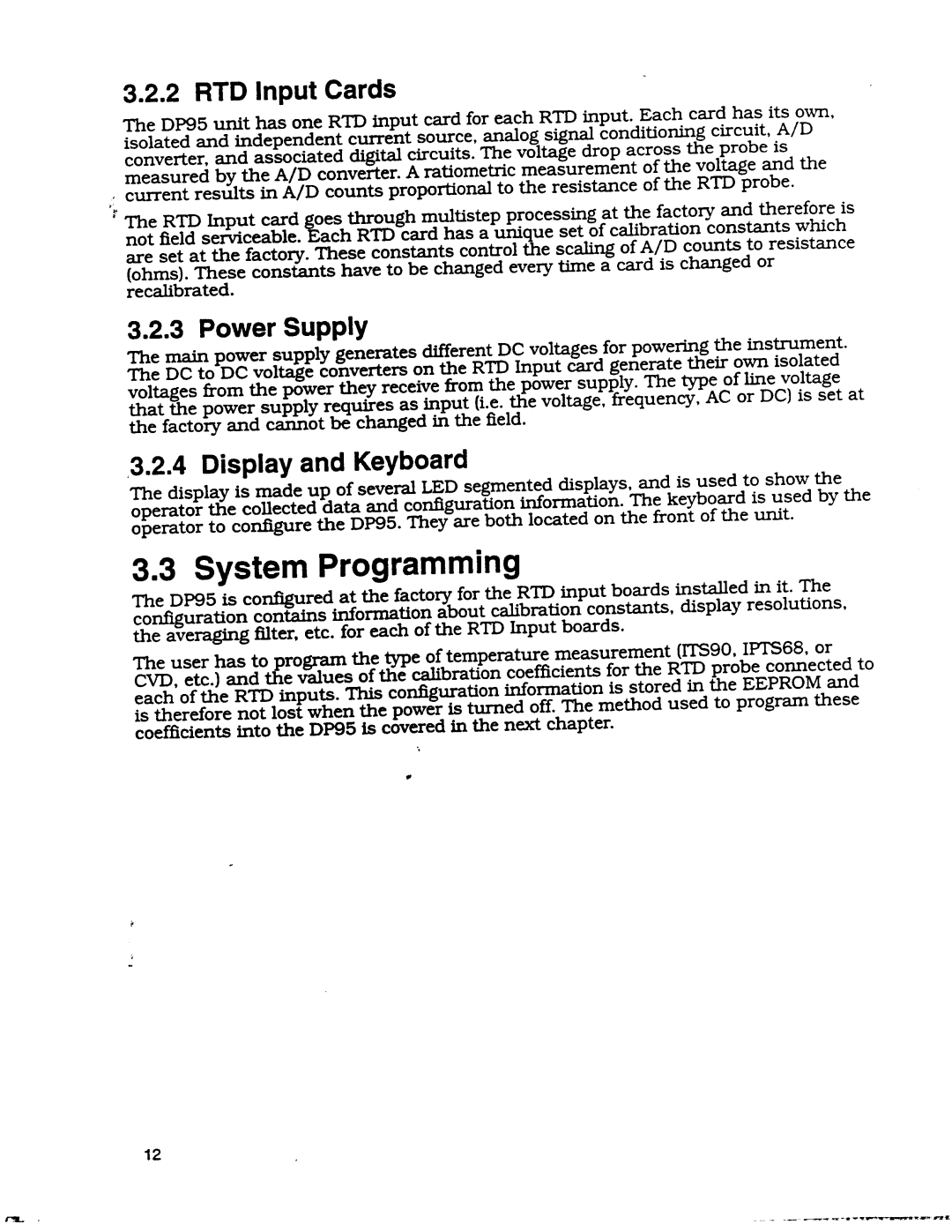 Omega Engineering DP95 manual 