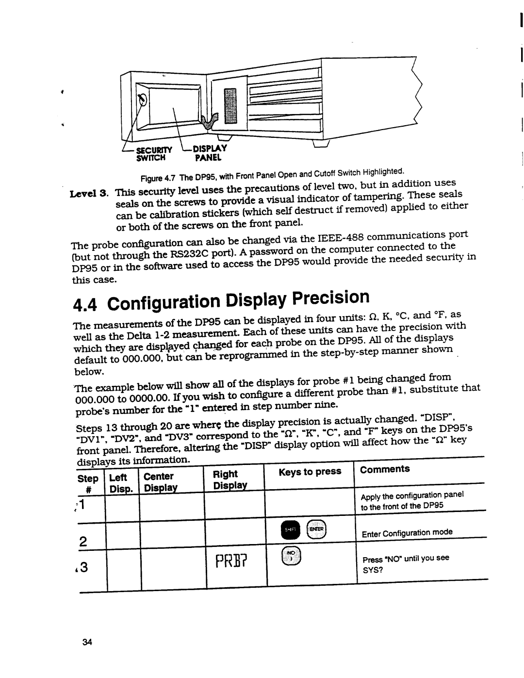 Omega Engineering DP95 manual 