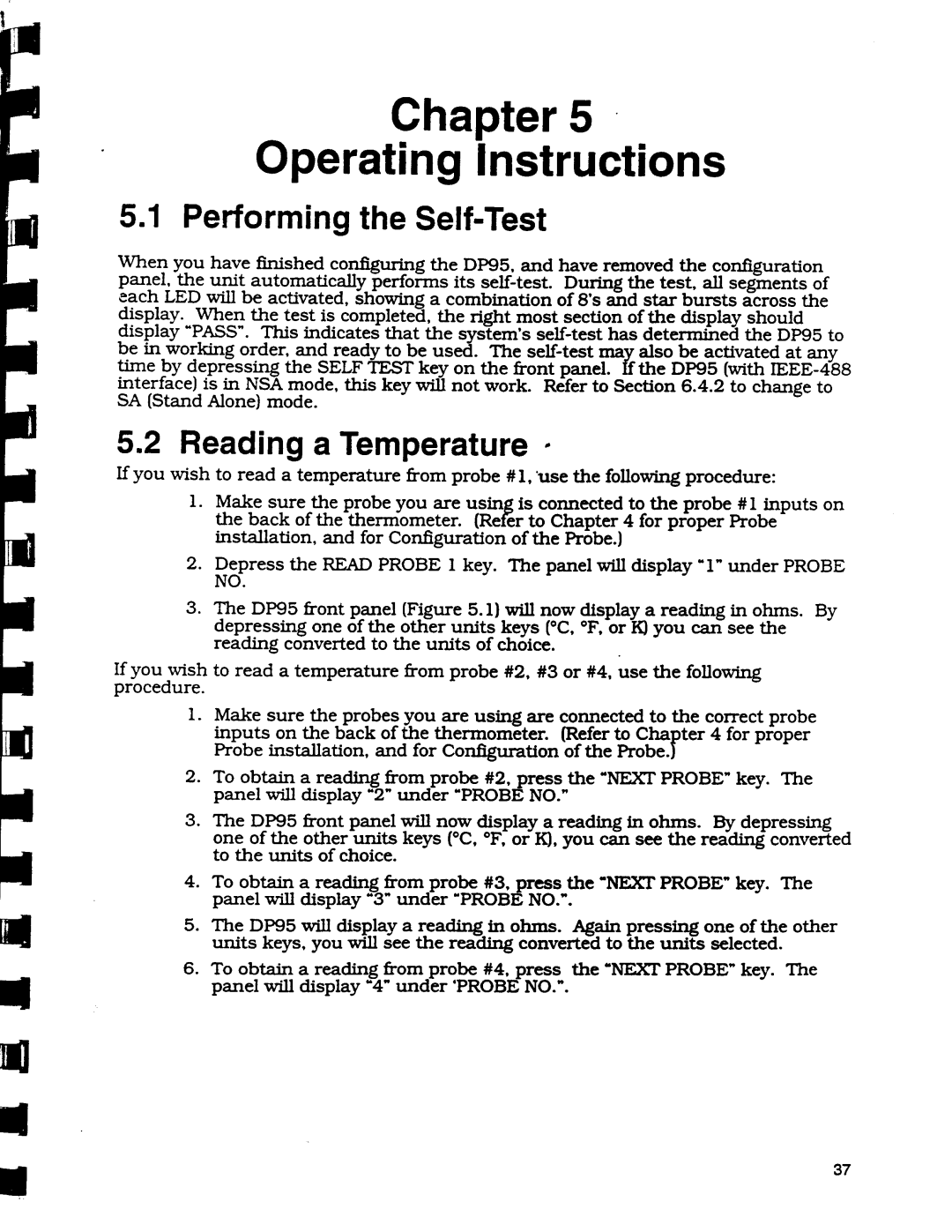 Omega Engineering DP95 manual 