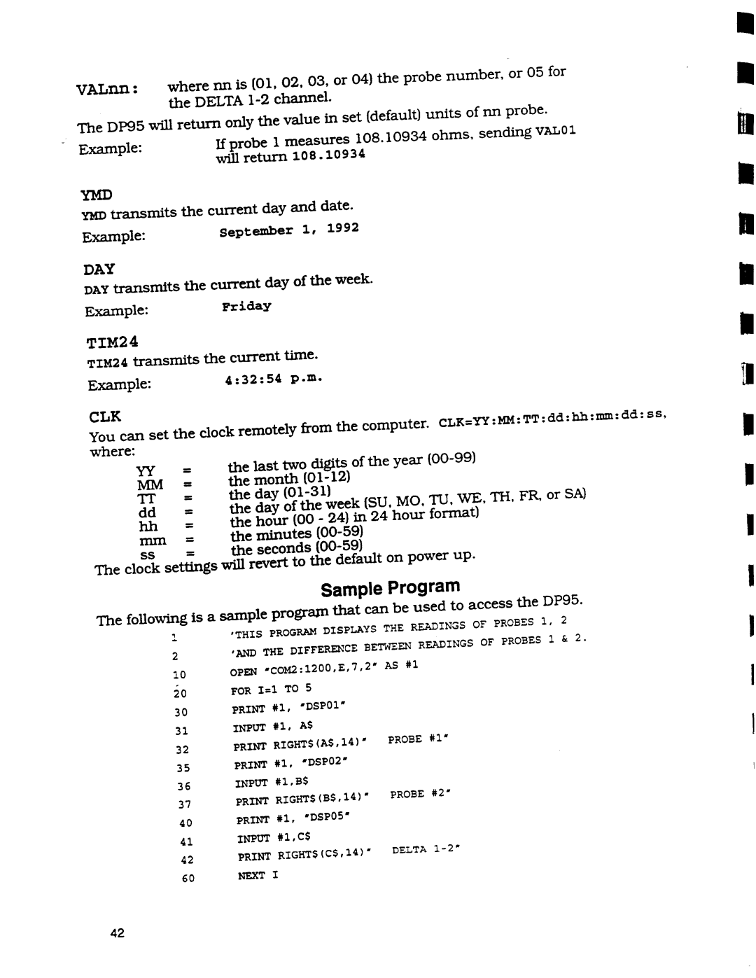 Omega Engineering DP95 manual 