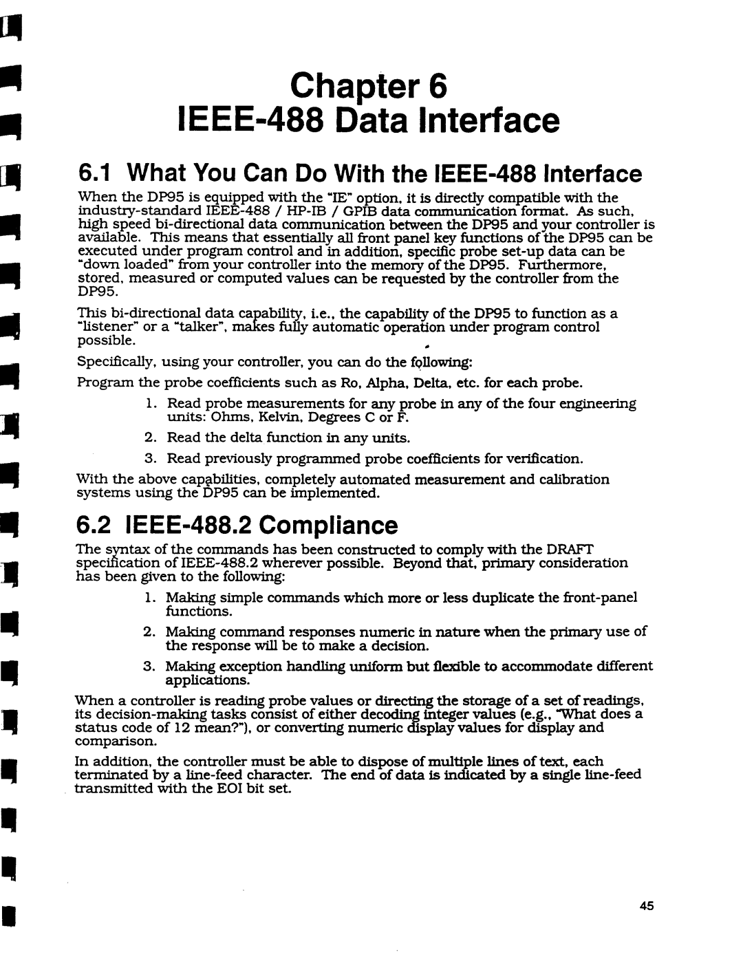 Omega Engineering DP95 manual 