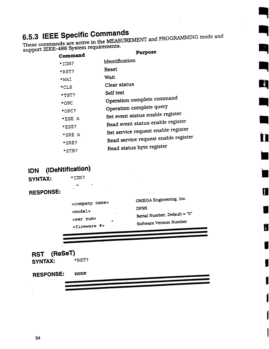 Omega Engineering DP95 manual 
