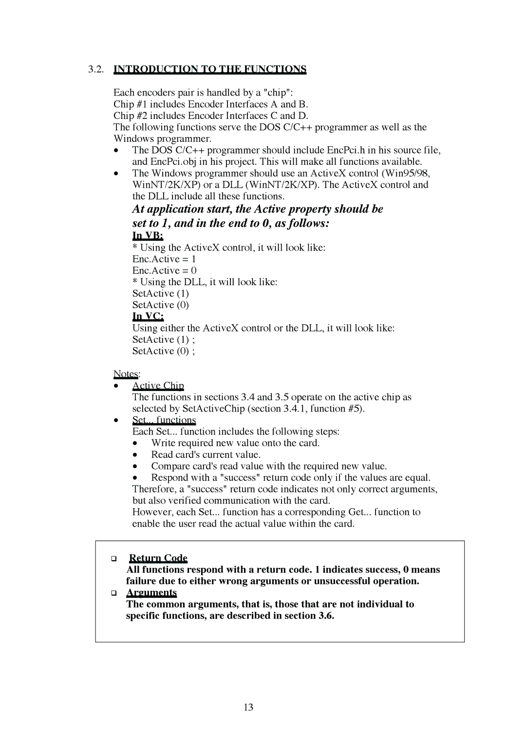 Omega Engineering EN-EIC-325-PCI manual Introduction to the Functions 