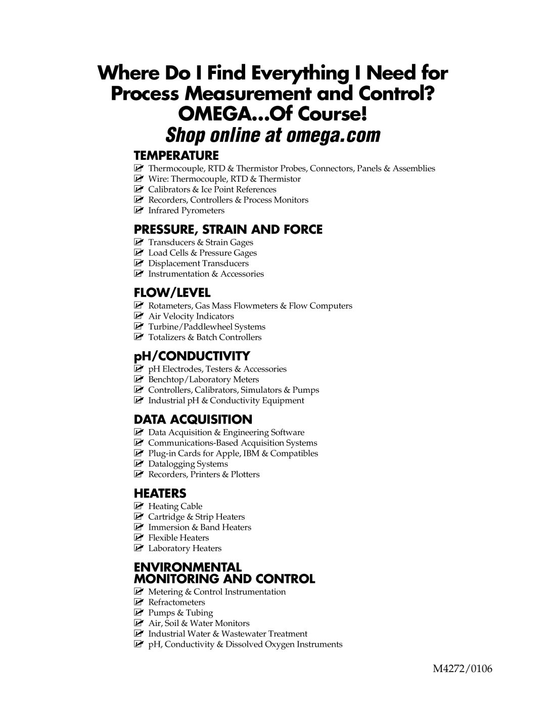 Omega Engineering EN-EIC-325-PCI manual Shop online at omega.com 