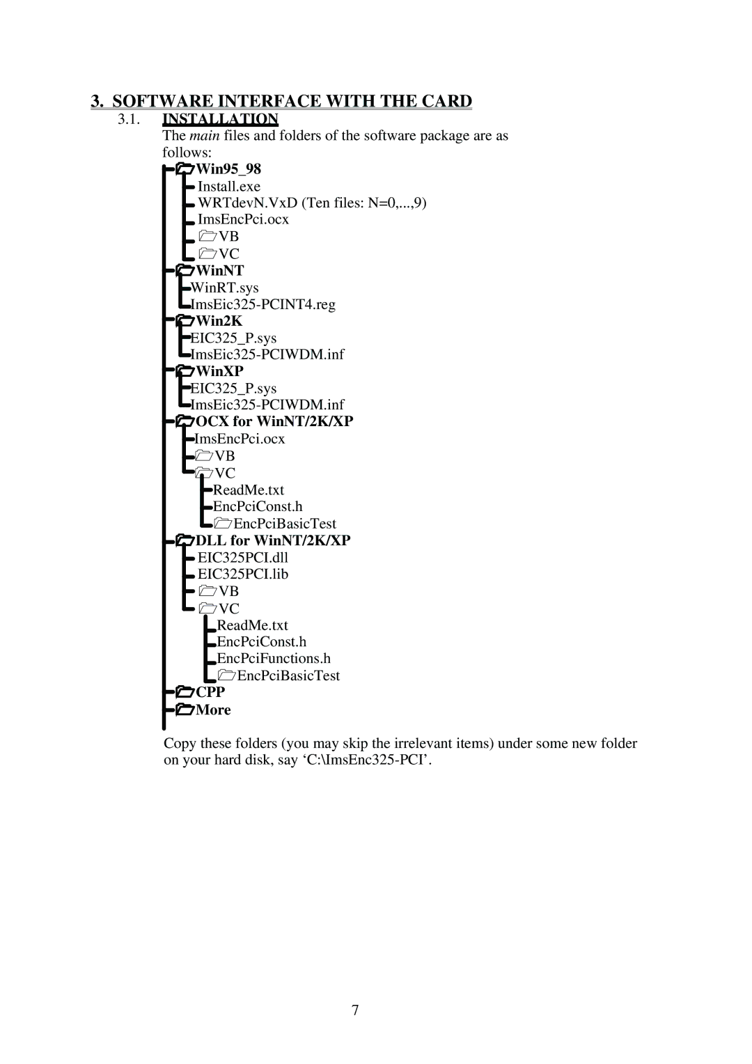 Omega Engineering EN-EIC-325-PCI manual Installation, Cpp 