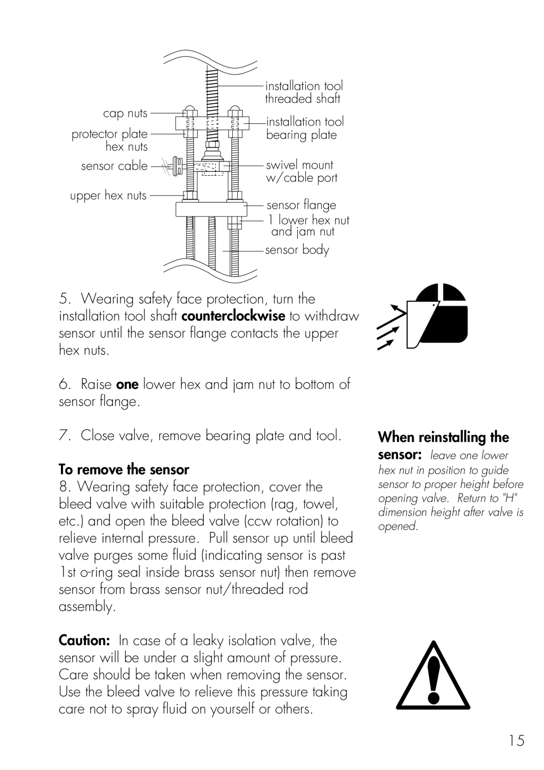 Omega Engineering FP-6000 manual Cap nuts Installation tool 