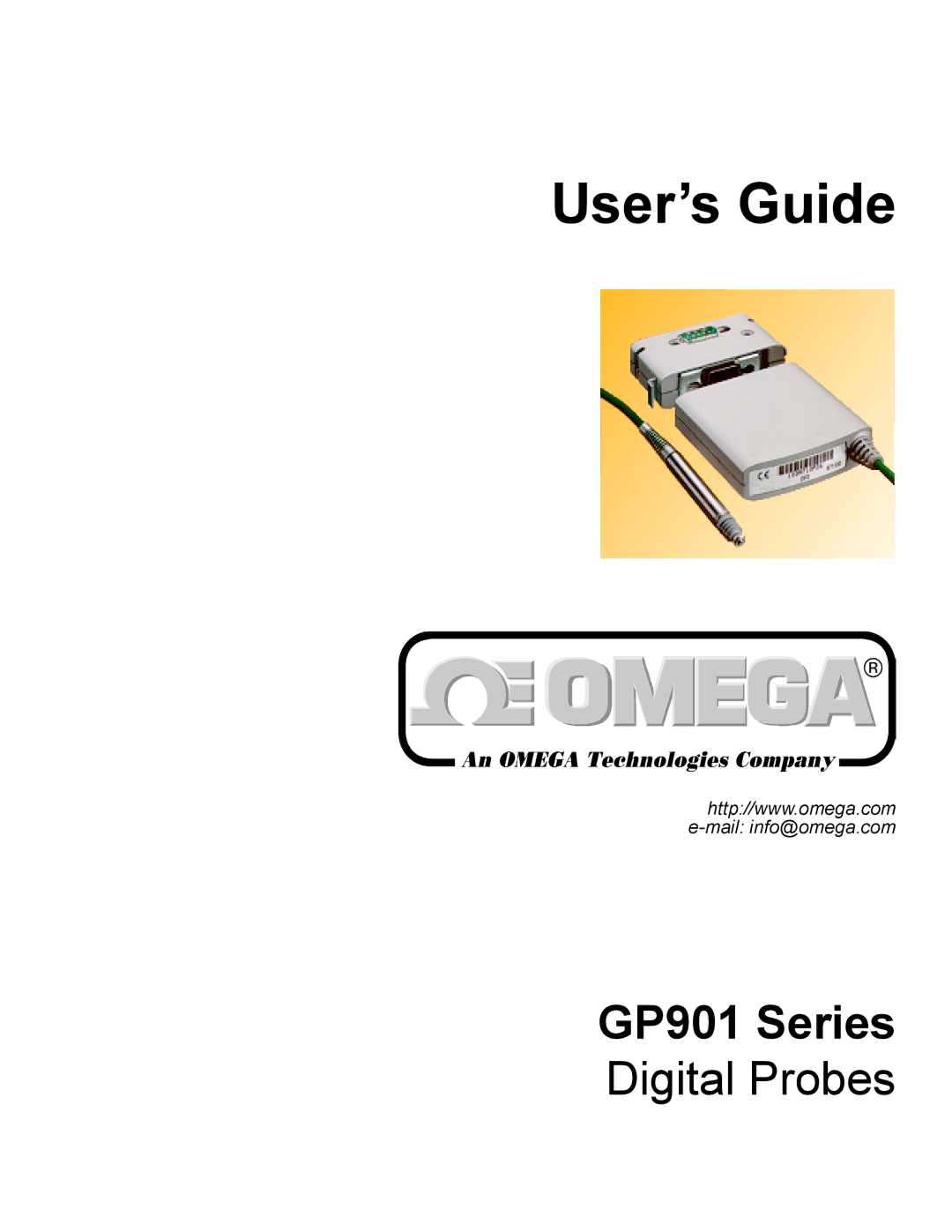 Omega Engineering GP901 manual User’s Guide 