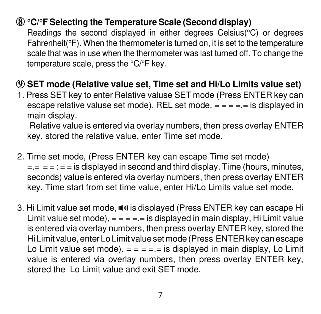 Omega Engineering HH504 manual F Selecting the Temperature Scale Second display 