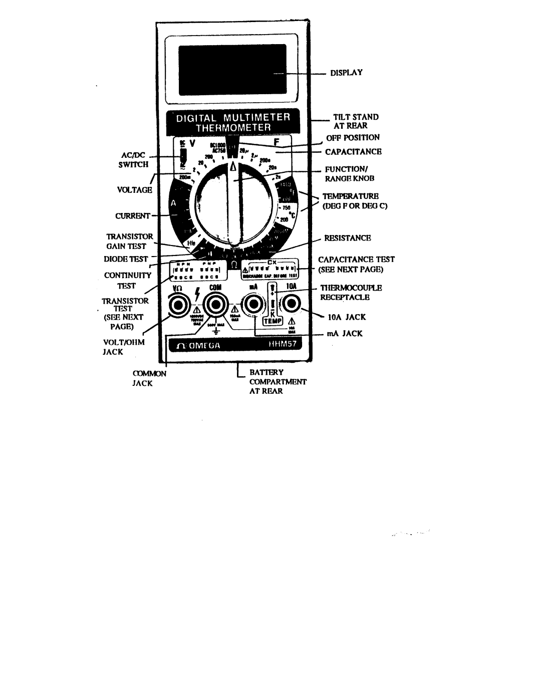 Omega Engineering HHM57 manual 