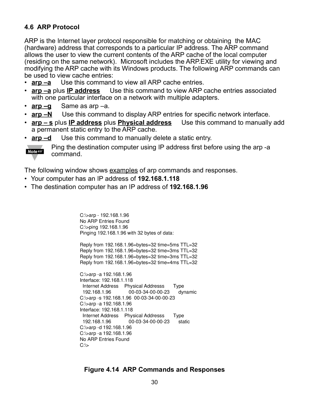 Omega Engineering i.BTX-M manual ARP Protocol, ARP Commands and Responses 