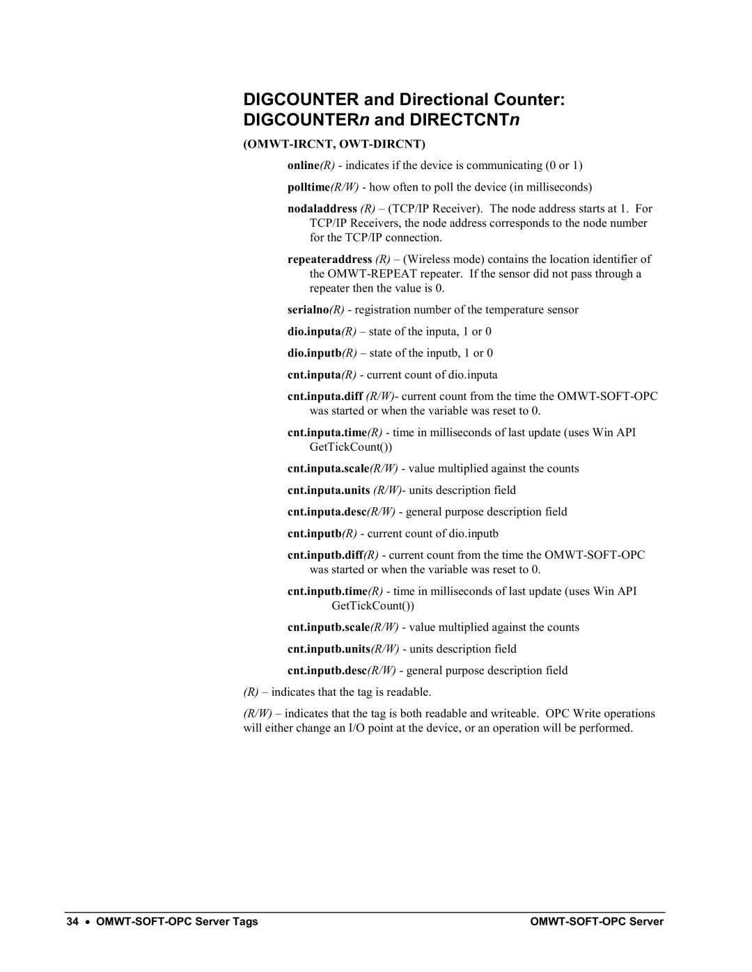 Omega Engineering M-4066 manual Omwt-Ircnt, Owt-Dircnt 