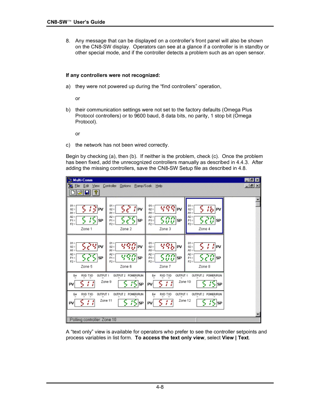 Omega Engineering #M3350/0101 manual If any controllers were not recognized 