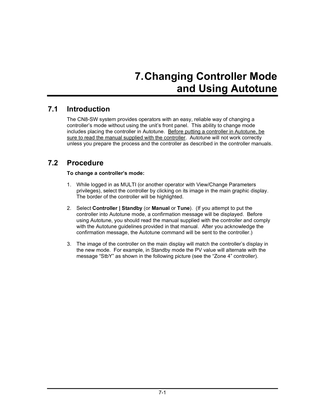 Omega Engineering #M3350/0101 manual Changing Controller Mode and Using Autotune, To change a controllerÕs mode 