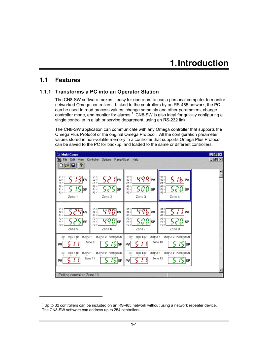 Omega Engineering #M3350/0101 manual Features, Transforms a PC into an Operator Station 