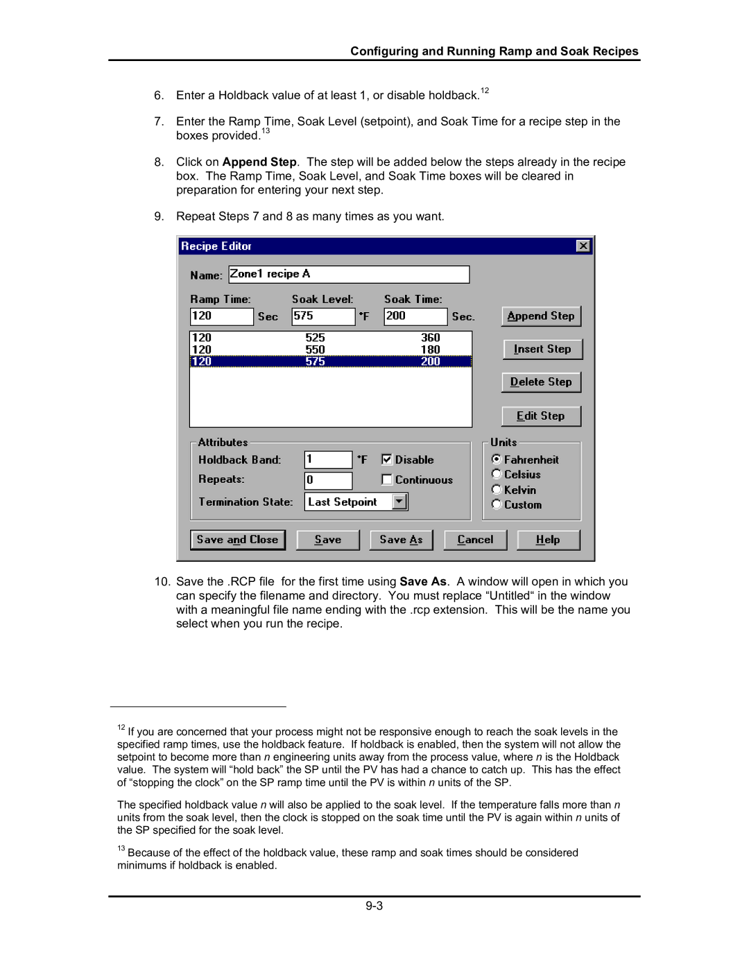 Omega Engineering #M3350/0101 manual Configuring and Running Ramp and Soak Recipes 