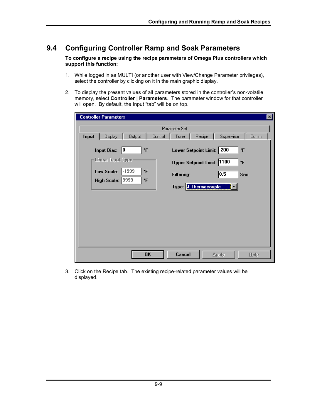 Omega Engineering #M3350/0101 manual Configuring Controller Ramp and Soak Parameters 