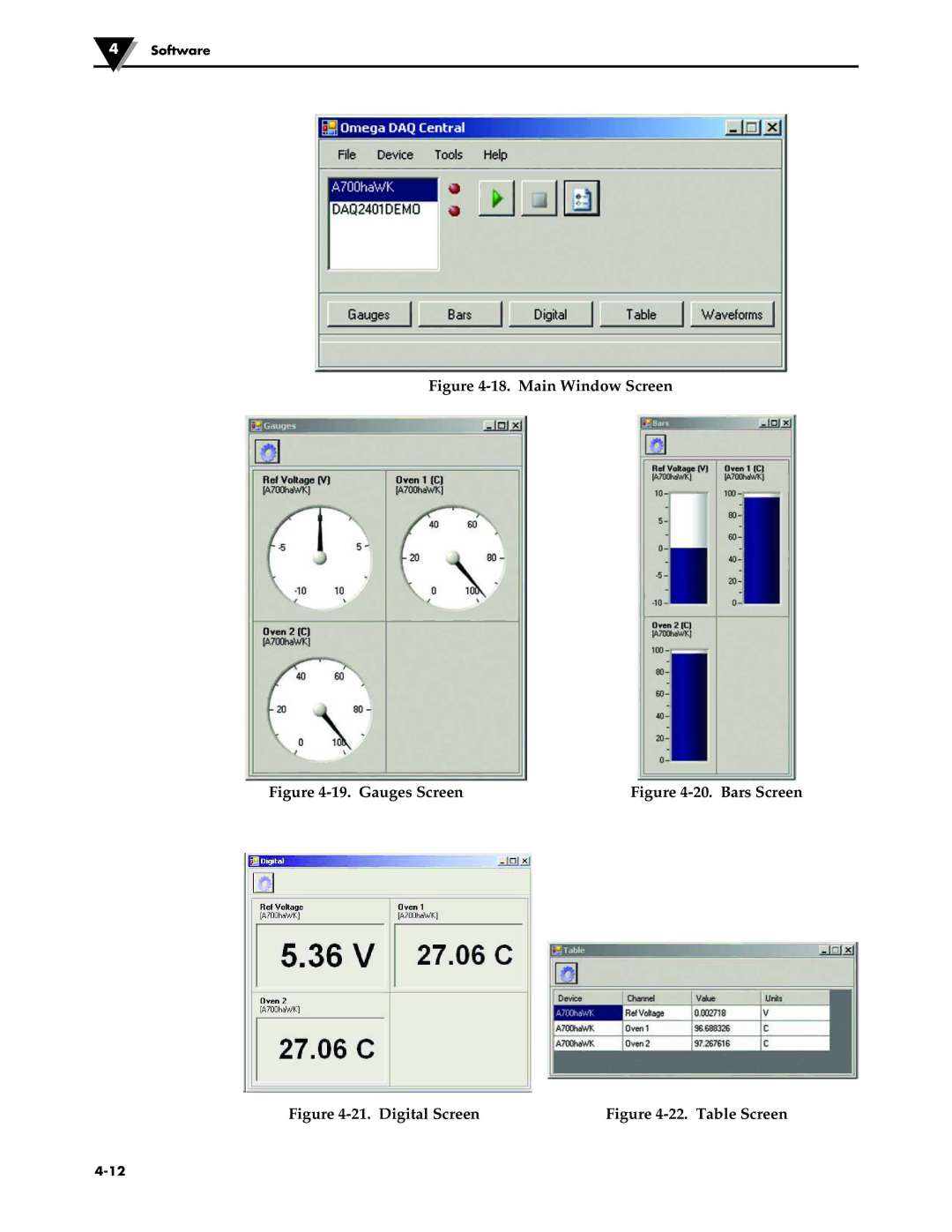 Omega Engineering OM-DAQ-USB-2401 manual Main Window Screen 