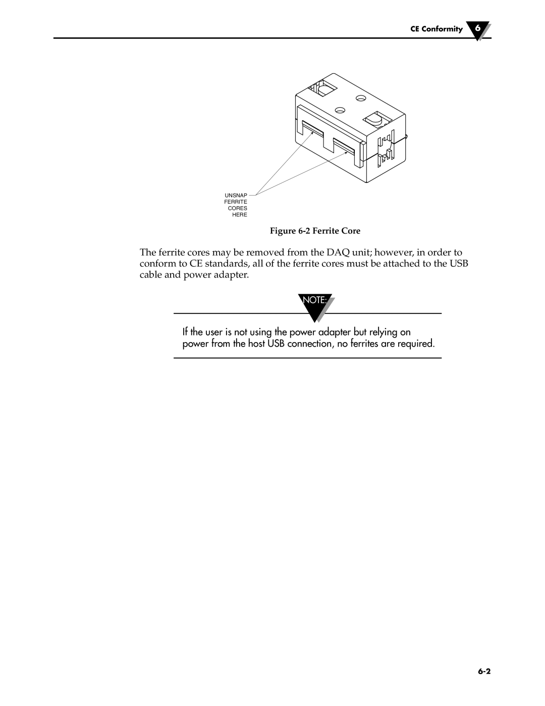 Omega Engineering OM-DAQ-USB-2401 manual Ferrite Core 