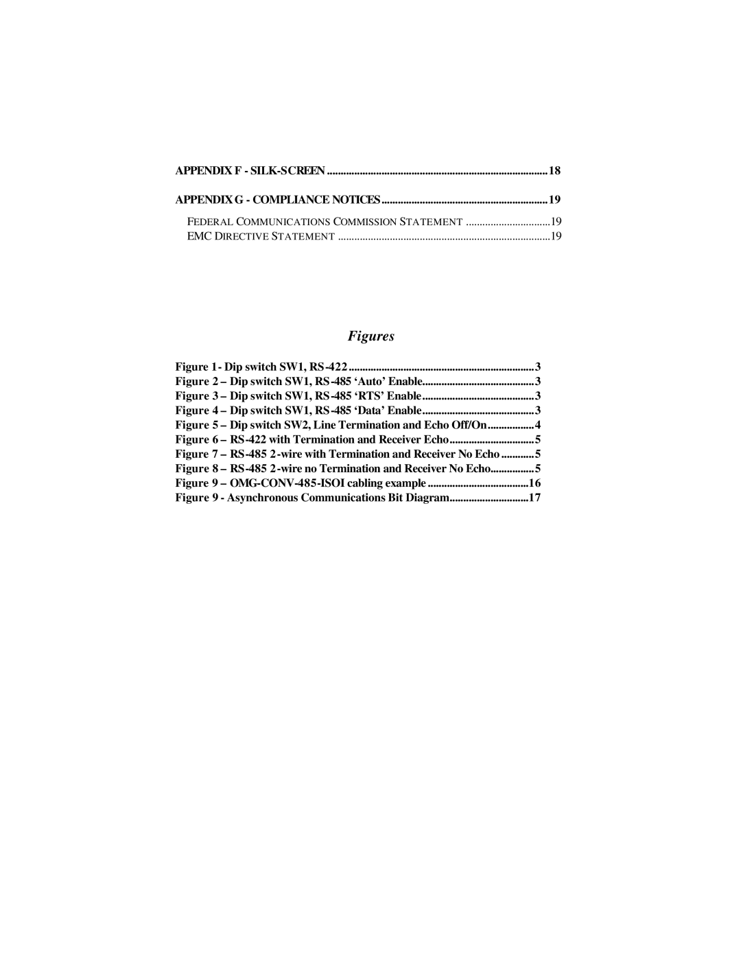 Omega Engineering OMG-CONV-485-ISO manual Figures 