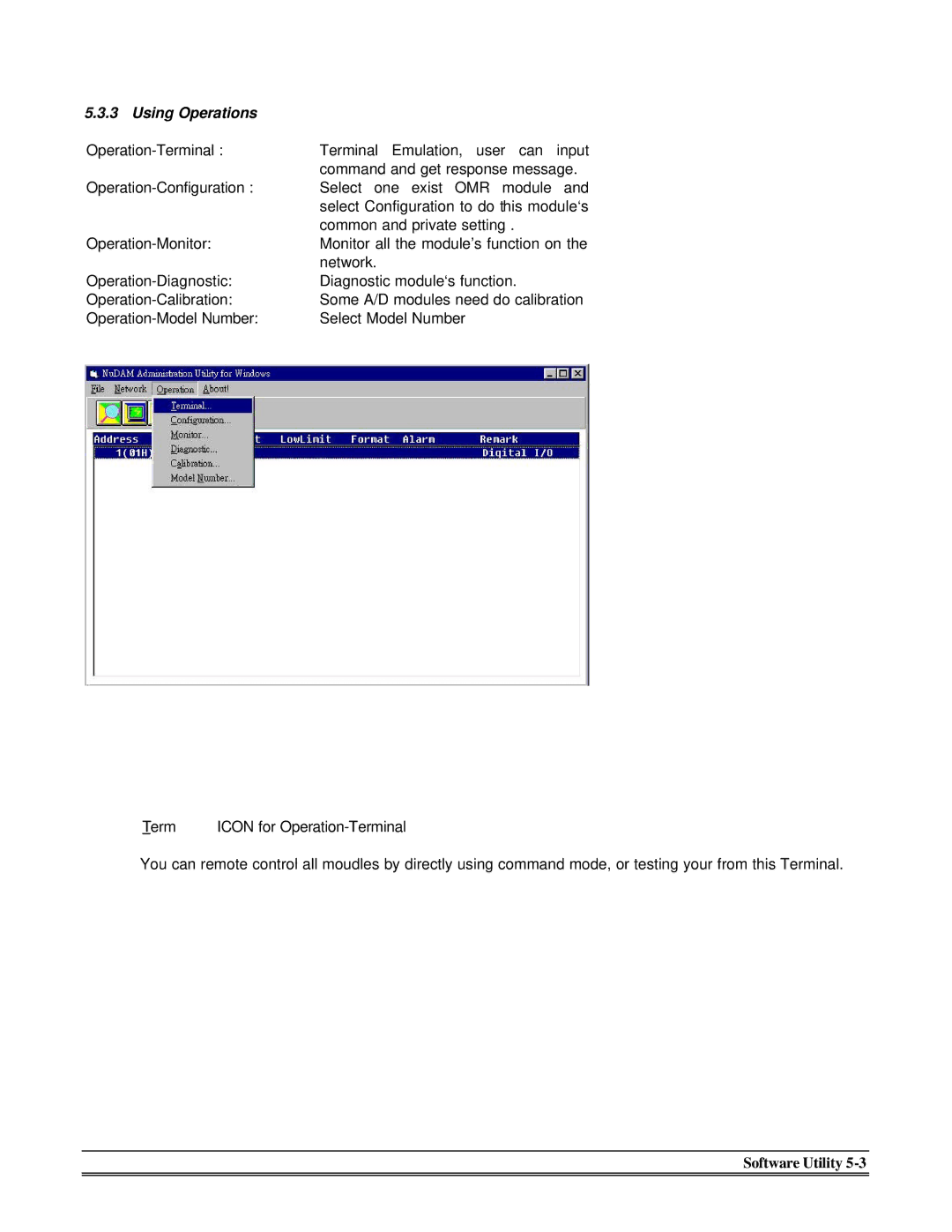 Omega Engineering OMR-6520, OMR-6510 manual Using Operations 