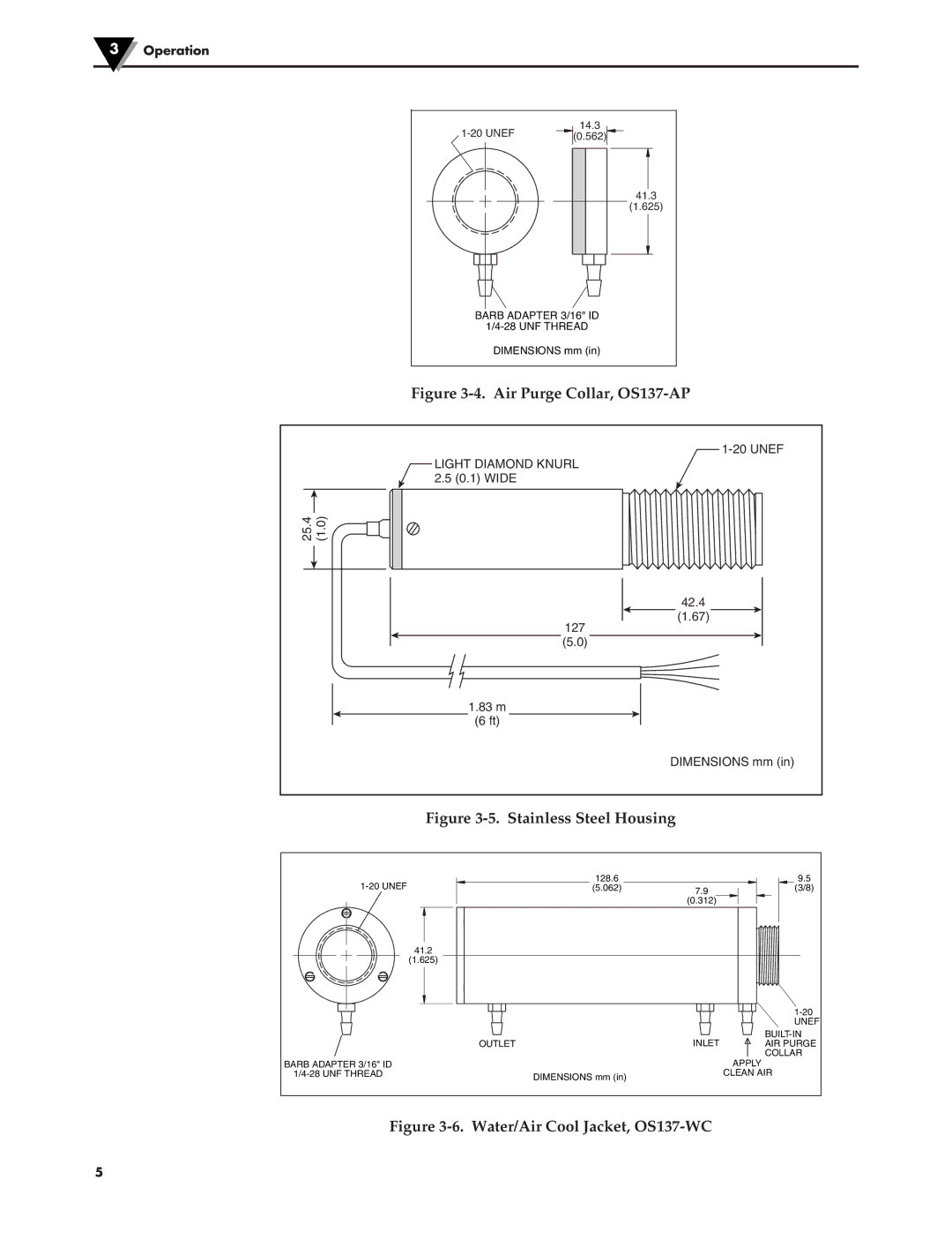 Omega Engineering manual Air Purge Collar, OS137-AP 