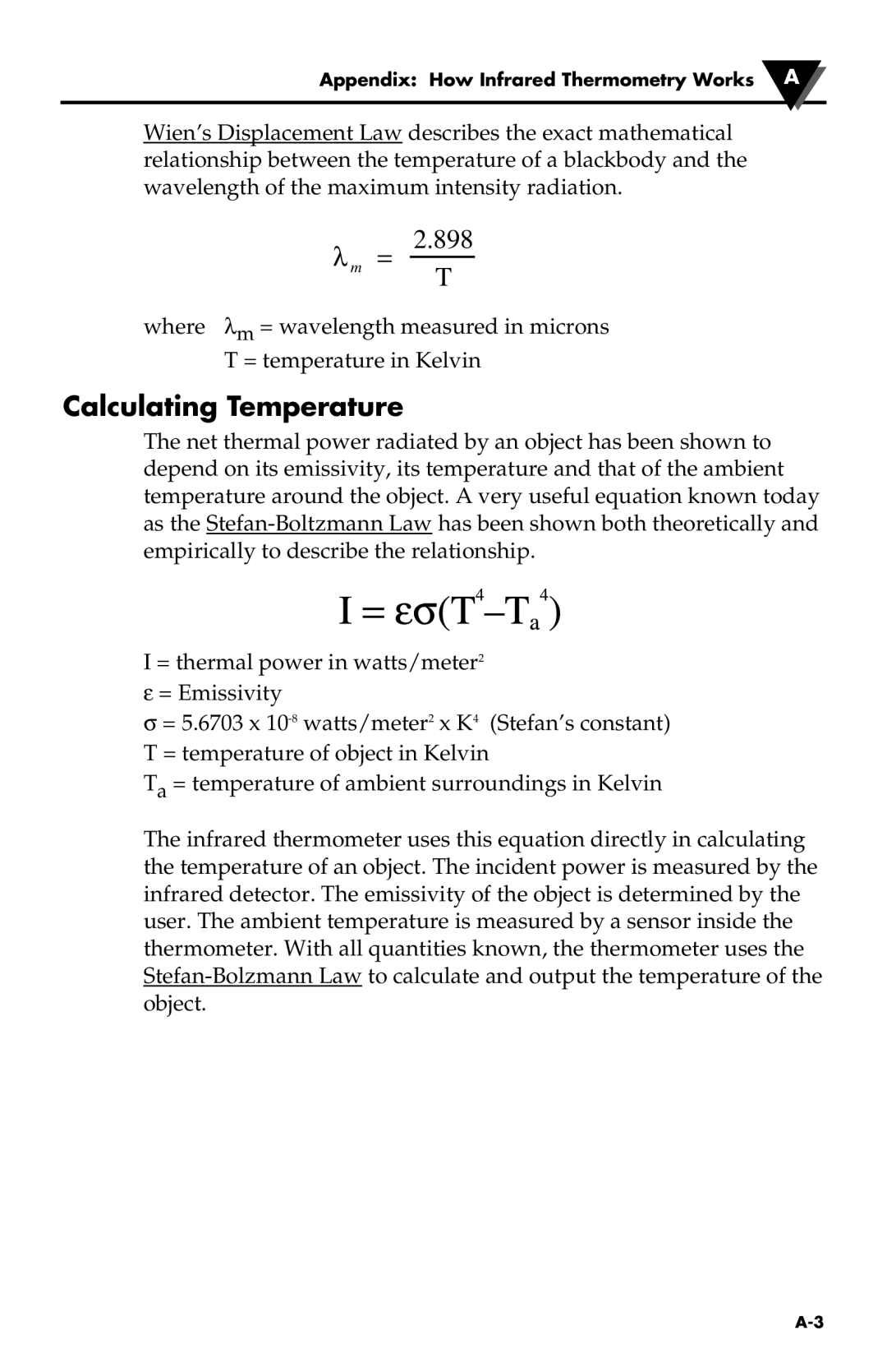 Omega Engineering OS524, OS530HR, OS531, OS53X-CF, OS533, OS532, OS530L, OS523, OS534 manual Calculating Temperature 