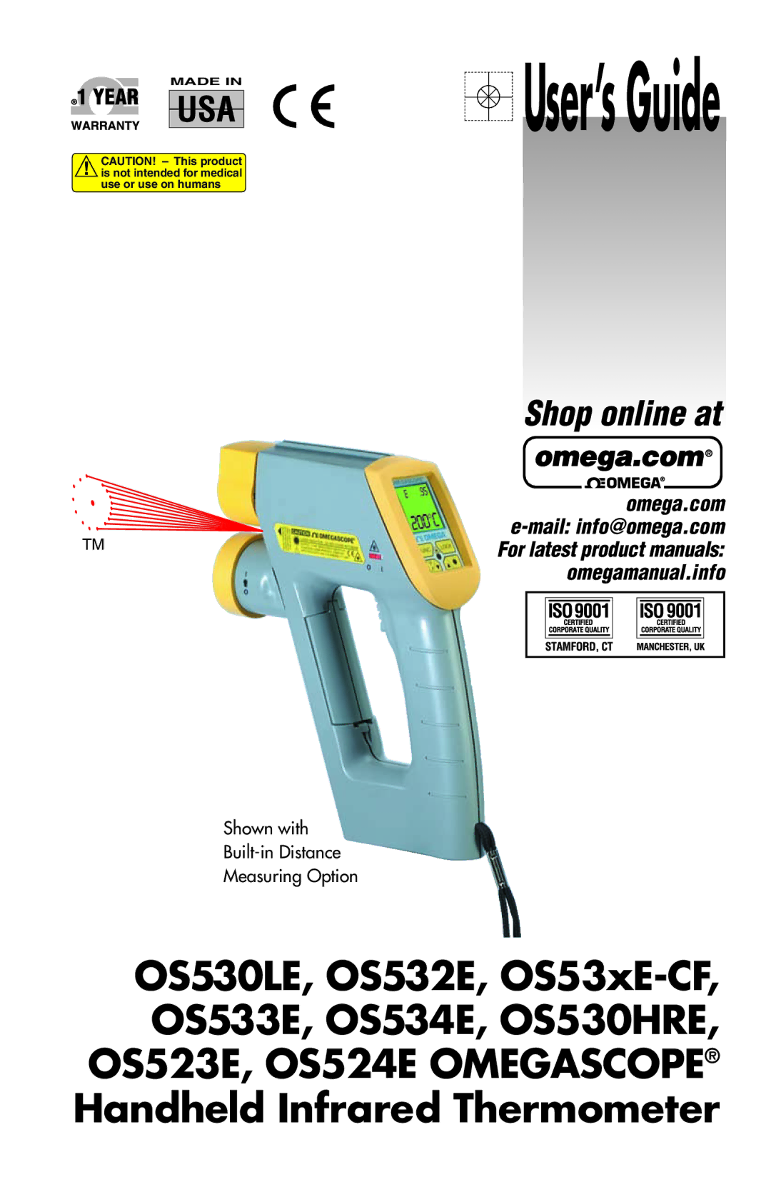 Omega Engineering OS533E manual User’sGuide 