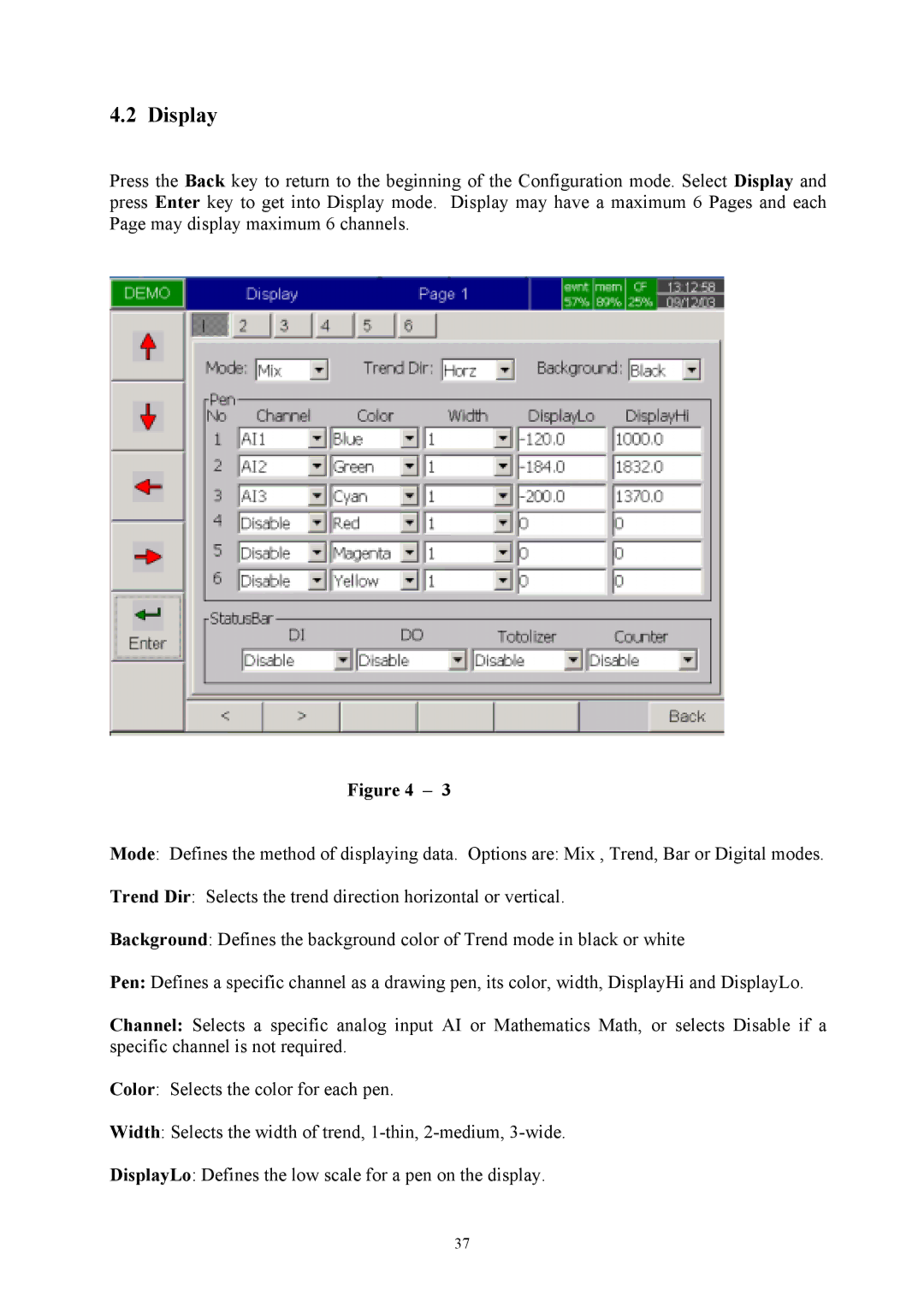 Omega Engineering RD8900 user manual Display 