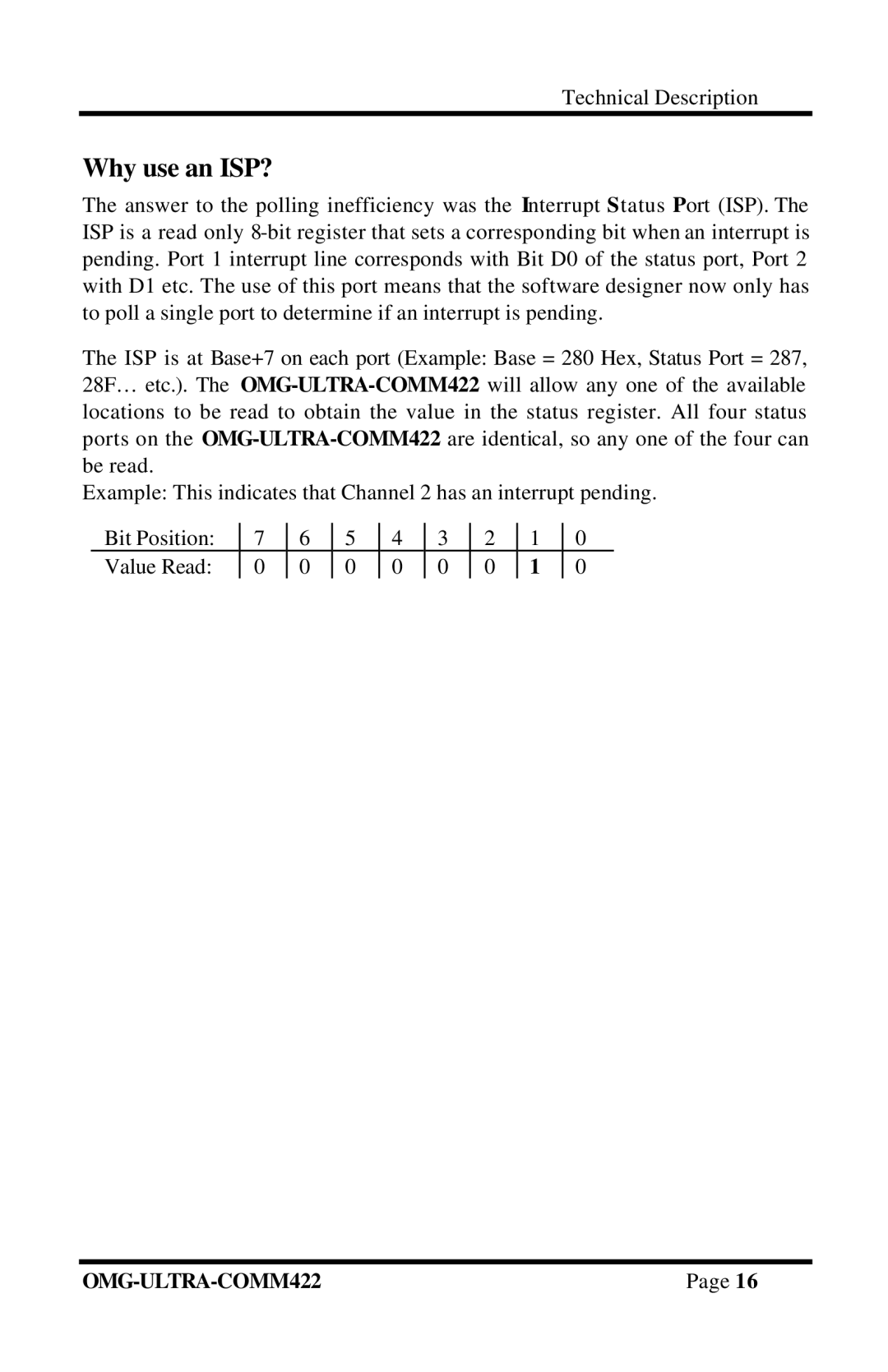 Omega Engineering RS-422/485 manual Why use an ISP? 