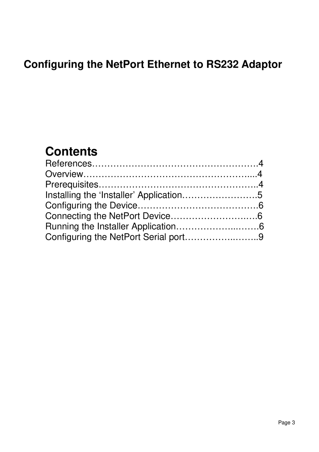 Omega Engineering RS232 manual Contents 