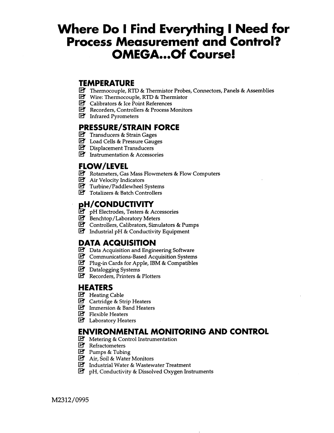 Omega Engineering WMS-22A manual Temperature 