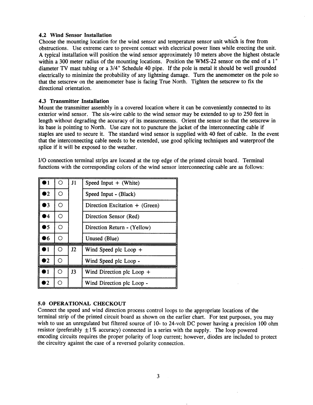 Omega Engineering WMS-22A manual Transmitter Installation, Operational Checkout 