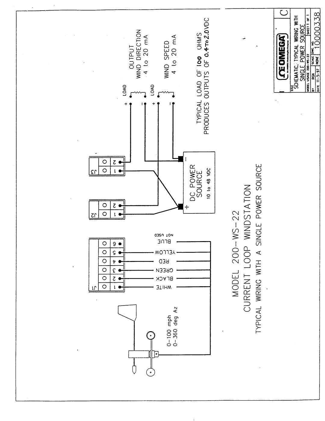 Omega Engineering WMS-22A manual MOD Curren 