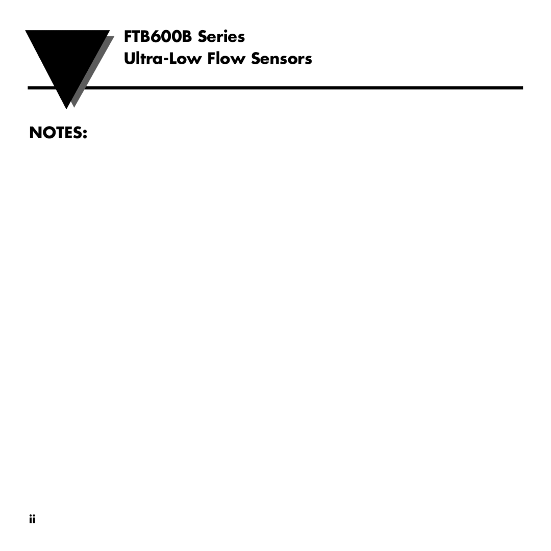 Omega manual FTB600B Series Ultra-Low Flow Sensors 