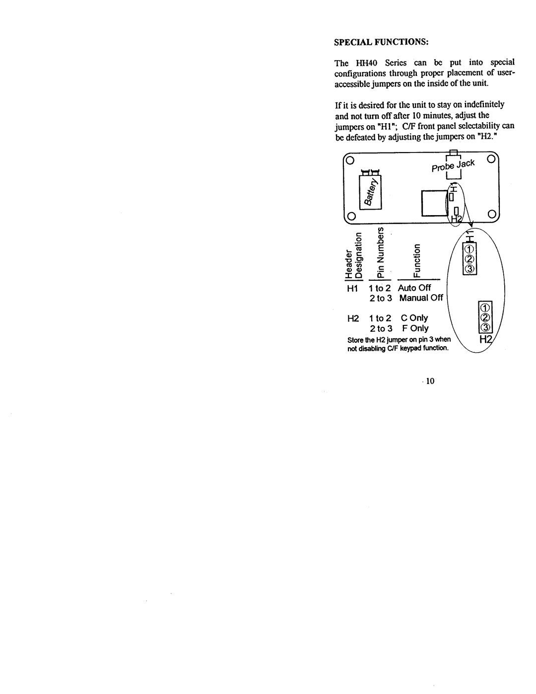 Omega HH40 manual 