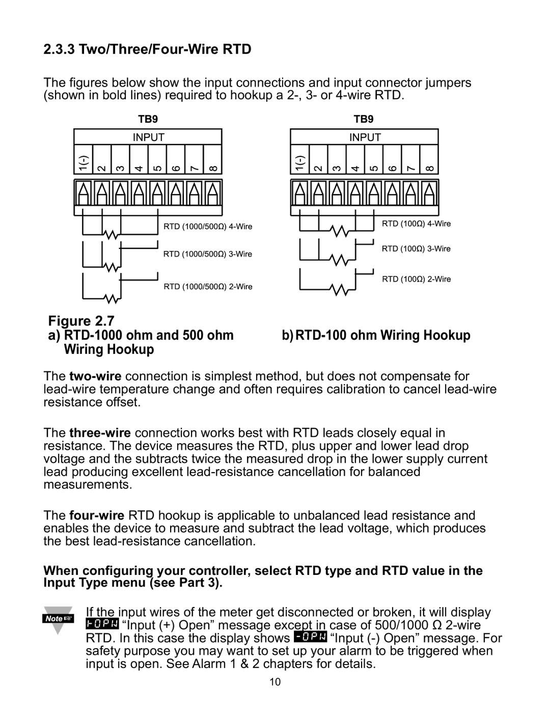 Omega ILD44-UTP, ILD24-UTP manual 3 Two/Three/Four-Wire RTD 