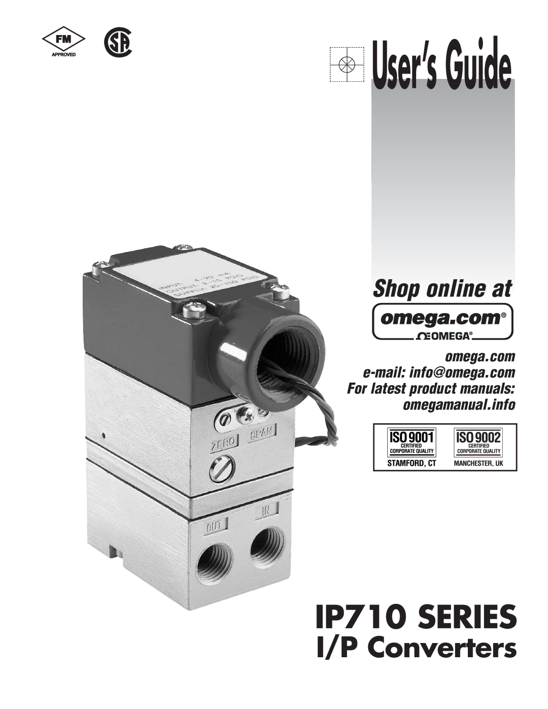 Omega IP710 SERIES manual User’s Guide 