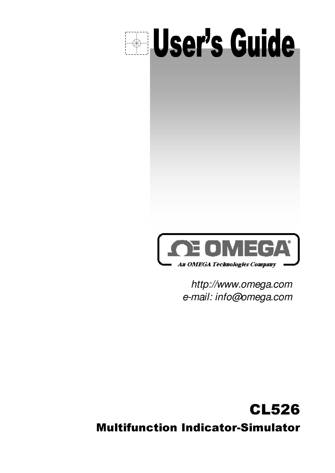 Omega Multifunction Indicator-Simulator manual CL526 