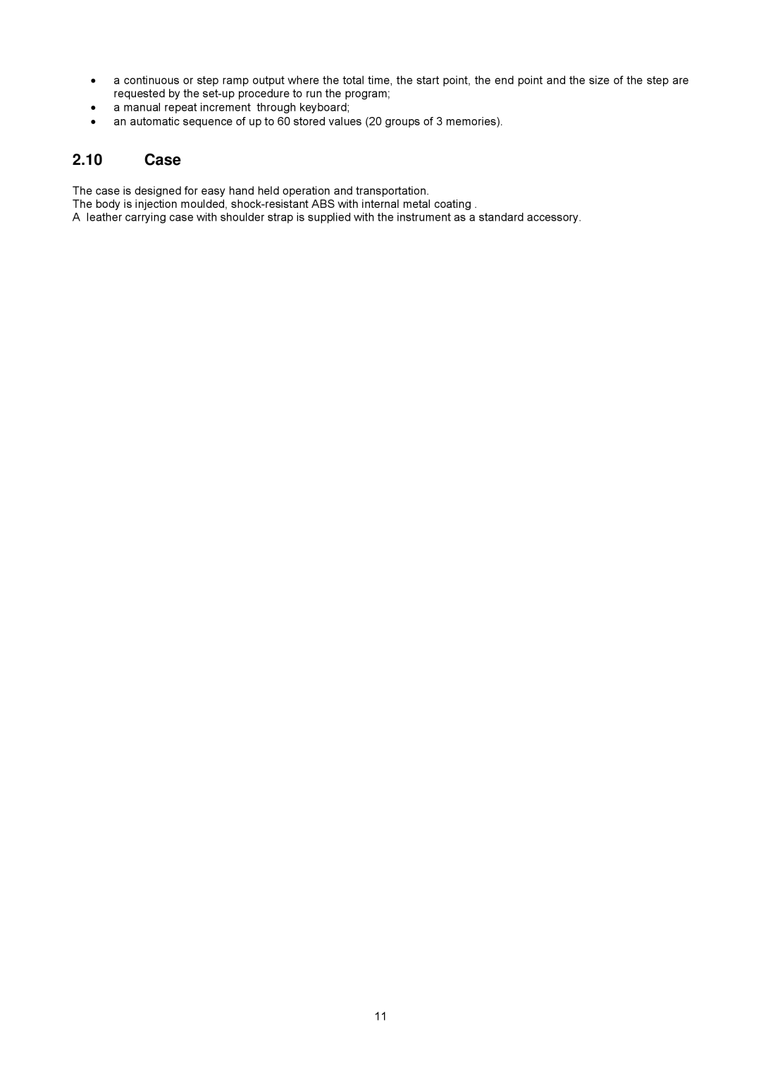 Omega Multifunction Indicator-Simulator, CL526 manual Case 