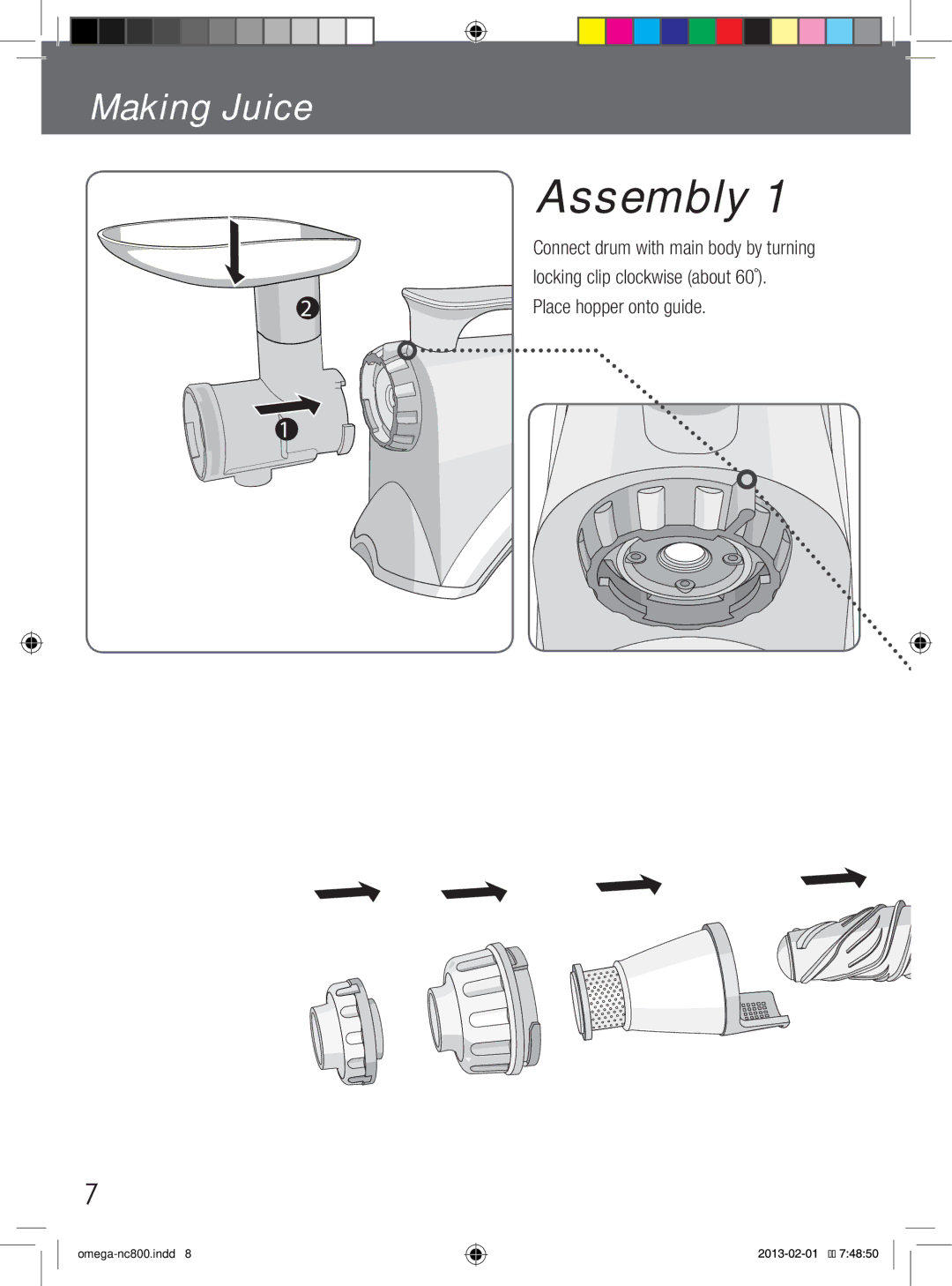 Omega NC800, NC900 instruction manual Assembly 