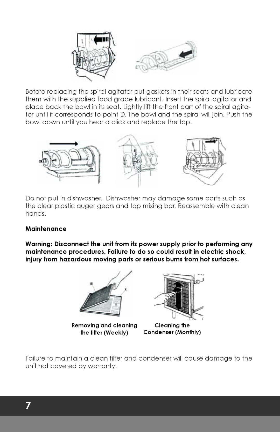 Omega OFS30, OFS20 instruction manual Maintenance 