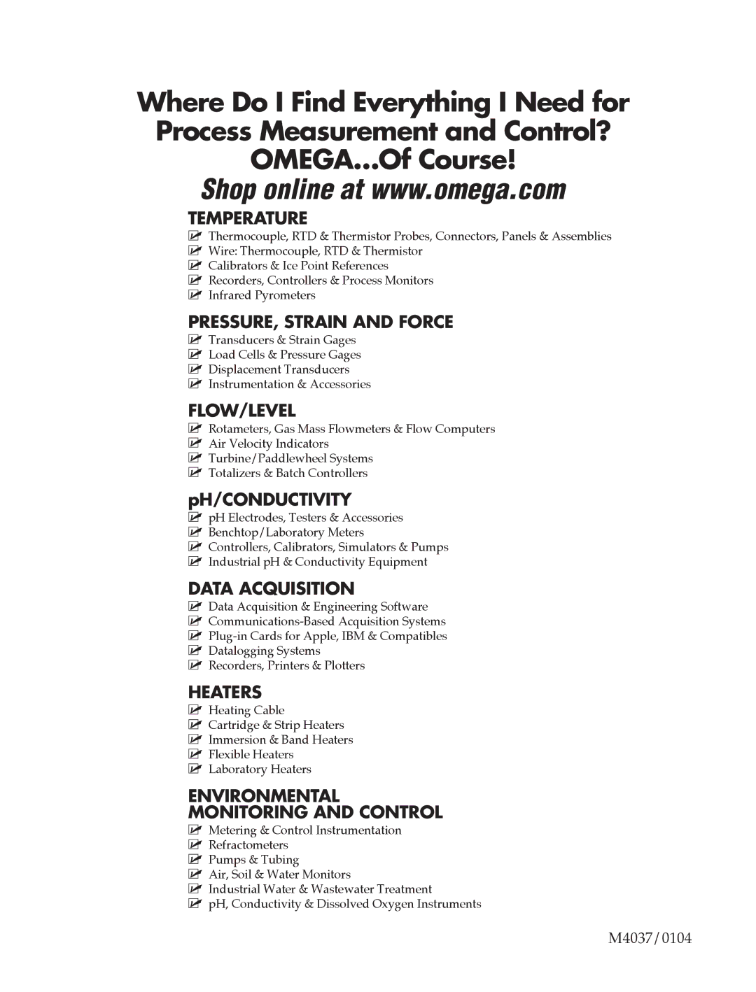 Omega OME-PIO-D144 manual Temperature 