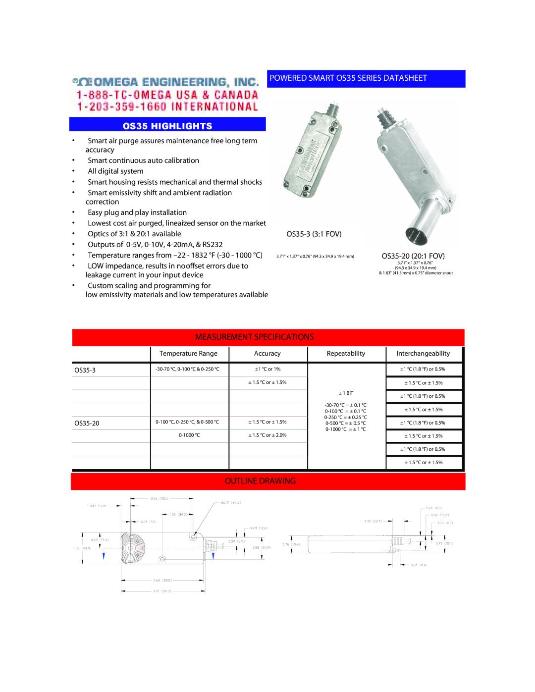 Omega manual OS35 Highlights 