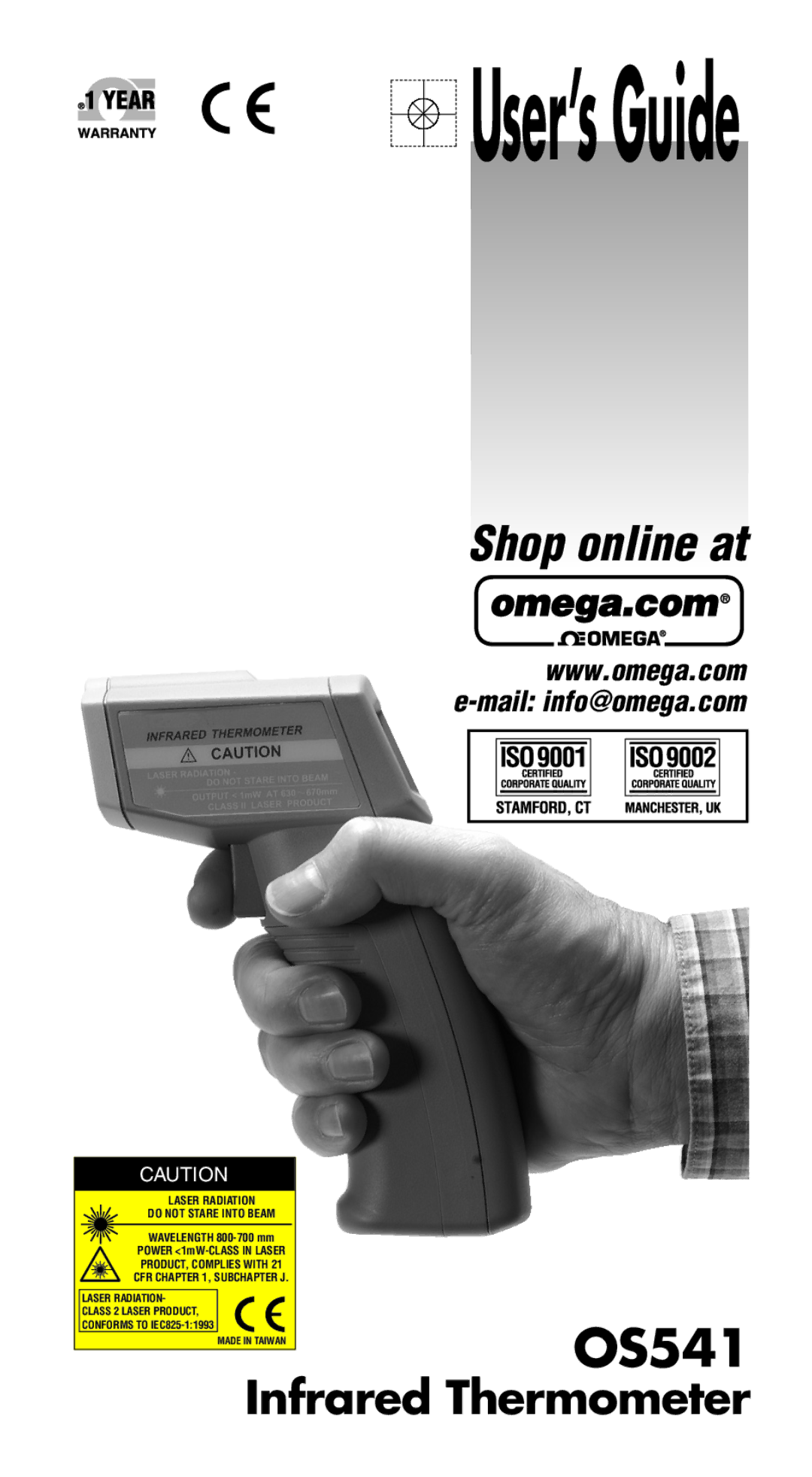 Omega OS541 manual User’sGuide 