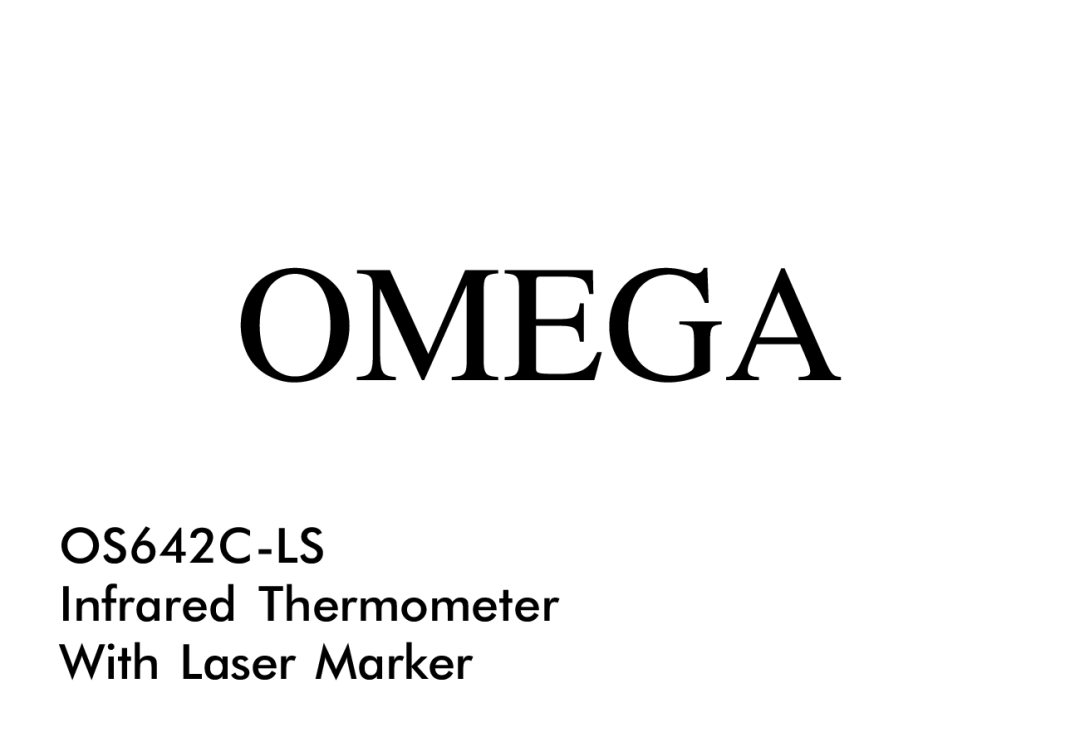 Omega OS642C-LS manual Omega 