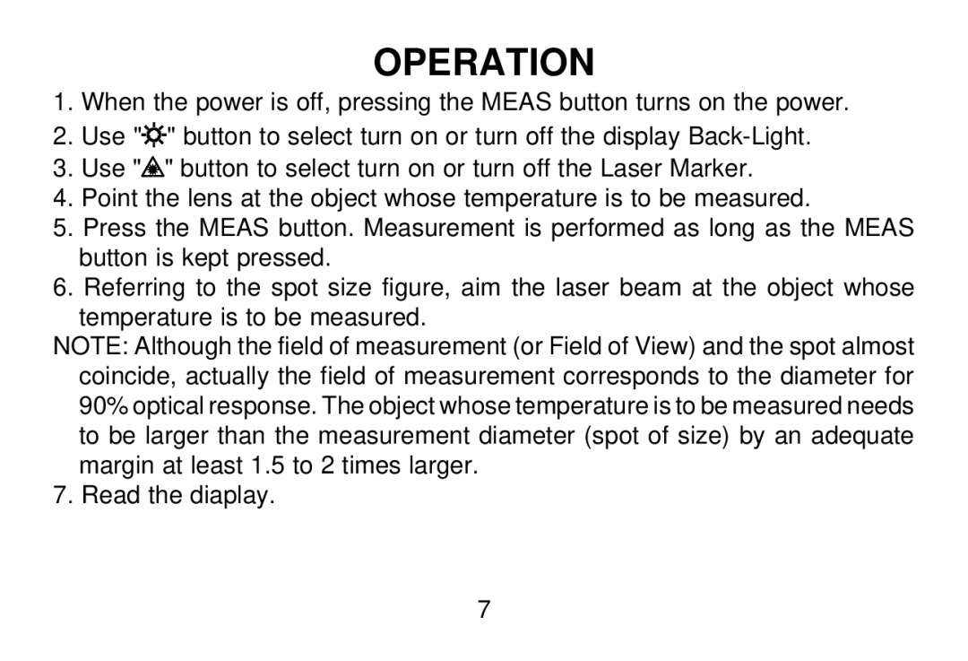 Omega OS642C-LS manual Operation 