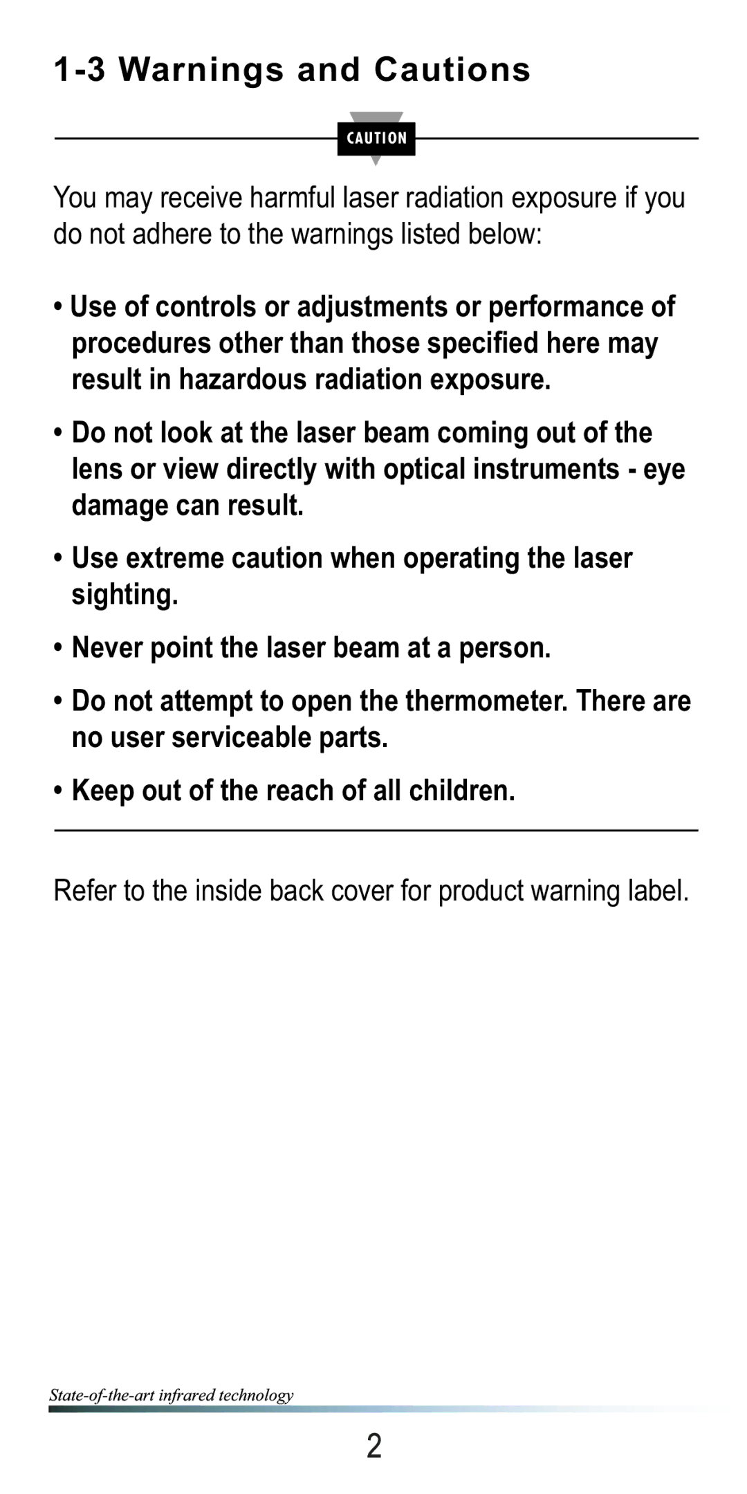 Omega OSXL685 manual Refer to the inside back cover for product warning label 