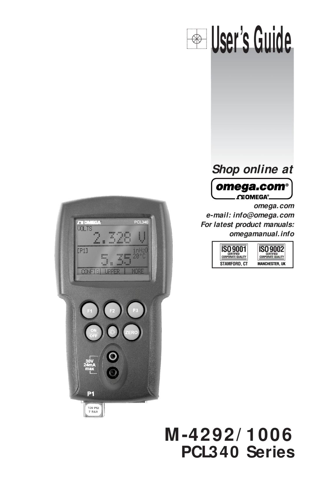 Omega M-4292/1006, PCL340 manual User’s Guide 
