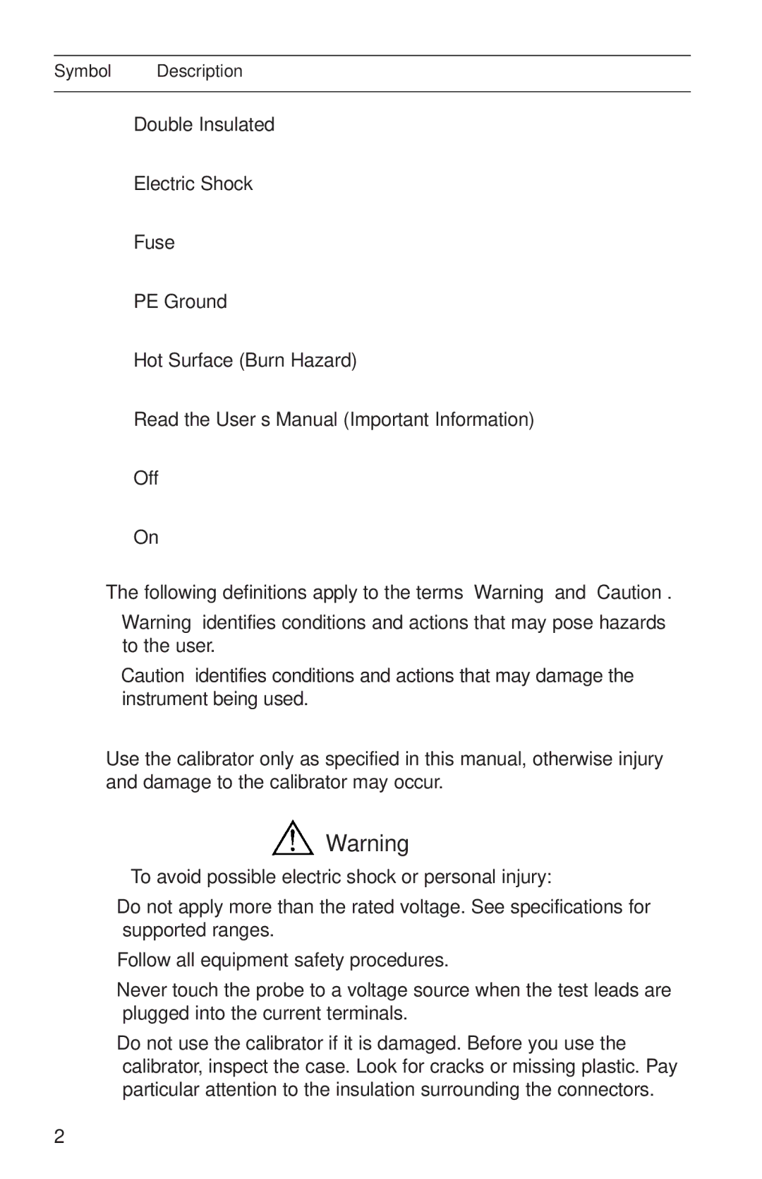 Omega PCL340, M-4292/1006 manual To avoid possible electric shock or personal injury 