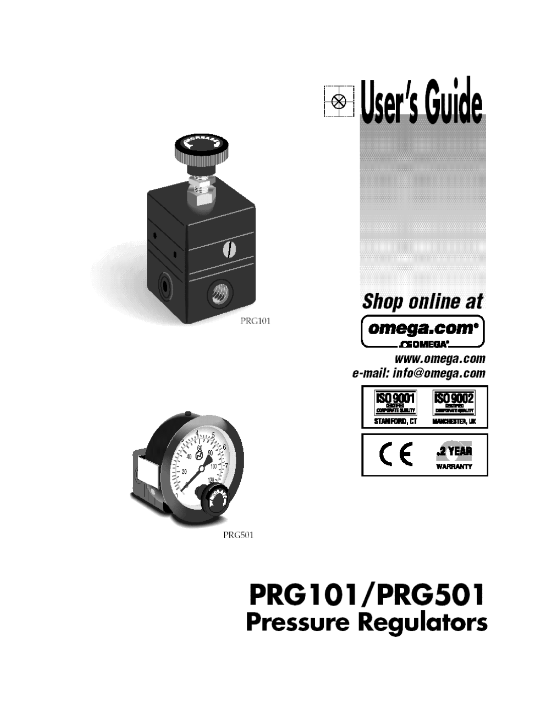 Omega PRG101 manual 